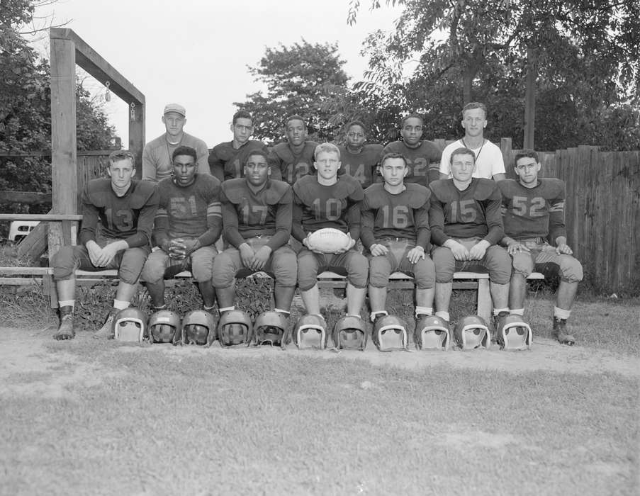 football, Iowa History, football players, history of Iowa, Iowa, Schools and Education, Sports, Edward A. Sherman Publishing Co.