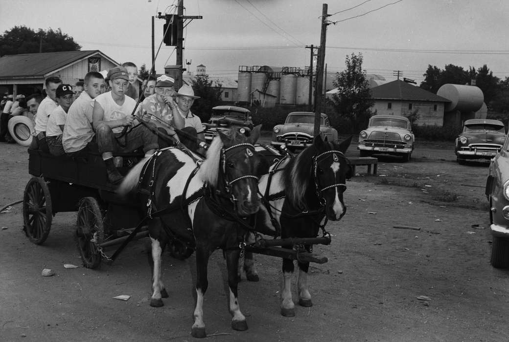 silos, IA, historic, Motorized Vehicles, Coon Rapids, Fairs and Festivals, Animals, pony and cart, children, cars, Iowa, United States, Photos, Farms, history, ia, Coon Rapids Enterprise, Children, cowboy hat
