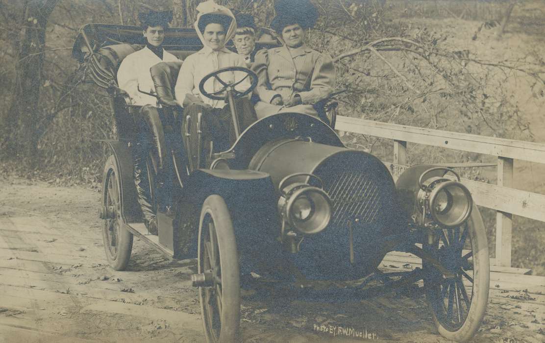 Portraits - Group, Motorized Vehicles, car, Meyer, Mary