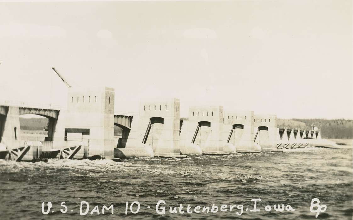 Palczewski, Catherine, dam, Iowa, Iowa History, history of Iowa, Lakes, Rivers, and Streams, Guttenberg, IA