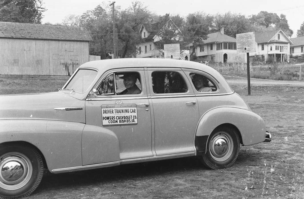 Schools and Education, Portraits - Individual, United States, history, ia, Photos, Coon Rapids Enterprise, training, drivers ed, Iowa, historic, IA, Coon Rapids, driving, Motorized Vehicles