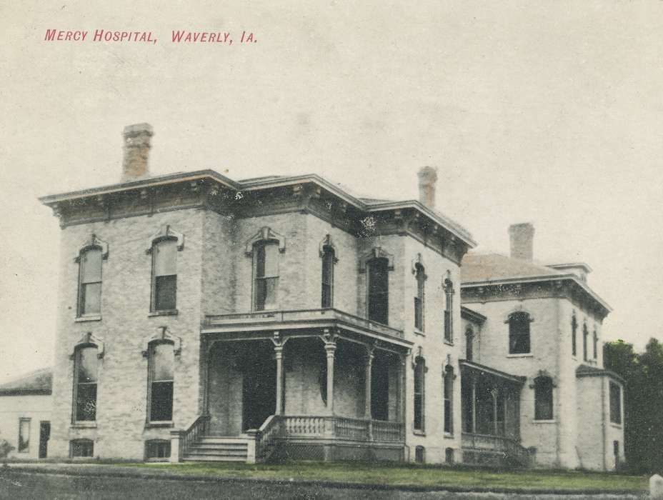 Hospitals, Waverly Public Library, Iowa, Iowa History, history of Iowa, correct date needed, Cities and Towns