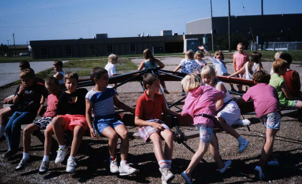 merry-go-round, ia, playground, wave, second grade missouri trip, Iowa, history, Photos, Coon Rapids Enterprise, Portraits - Group, Children, playground equipment, missouri trip, United States, historic, MO, school trip
