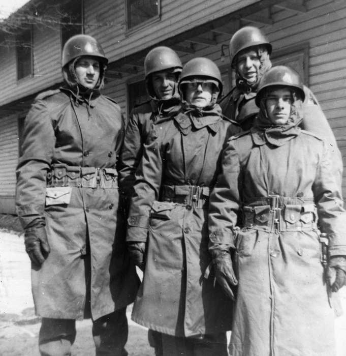 Winter, uniform, Portraits - Group, helmet, Karns, Mike, Fort Knox, KY, history of Iowa, Iowa History, Military and Veterans, Iowa