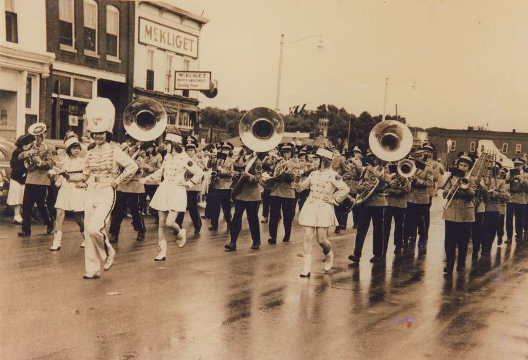 Entertainment, Fairs and Festivals, Waverly Public Library, Cities and Towns, Iowa History, Civic Engagement, students, Main Streets & Town Squares, band, instruments, Iowa, history of Iowa