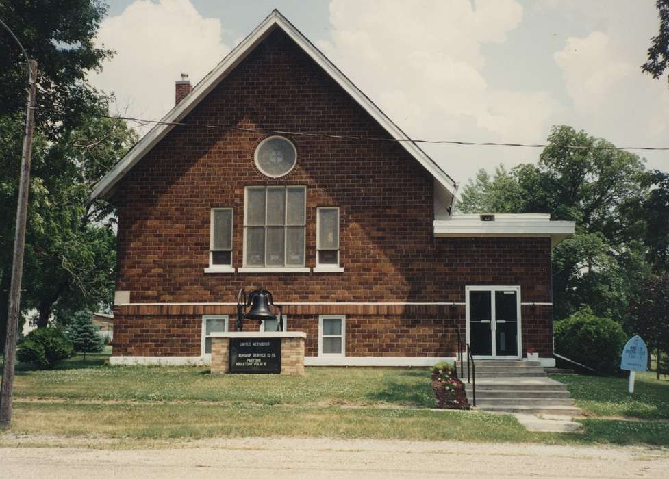history of Iowa, Iowa, Iowa History, Waverly Public Library, methodist church, Religious Structures, church
