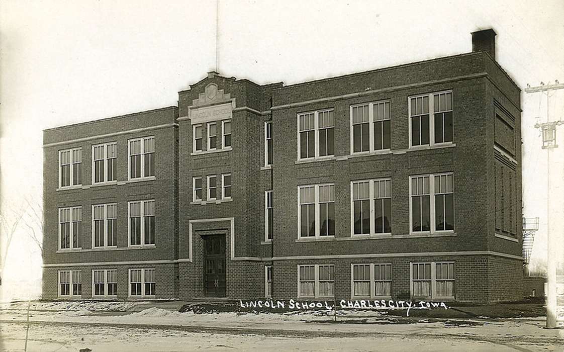 Schools and Education, elementary school, United States, Rahmiller, Ryan, ia, Photos, history, historic, Iowa, IA, Charles City, Floyd
