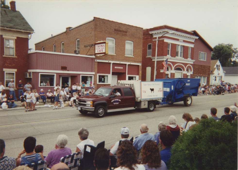 Main Streets & Town Squares, wagon, Clayton County, IA, parade, Laurie, Thompson, Cities and Towns, Iowa, Iowa History, chevy, history of Iowa, chevrolet, Fairs and Festivals