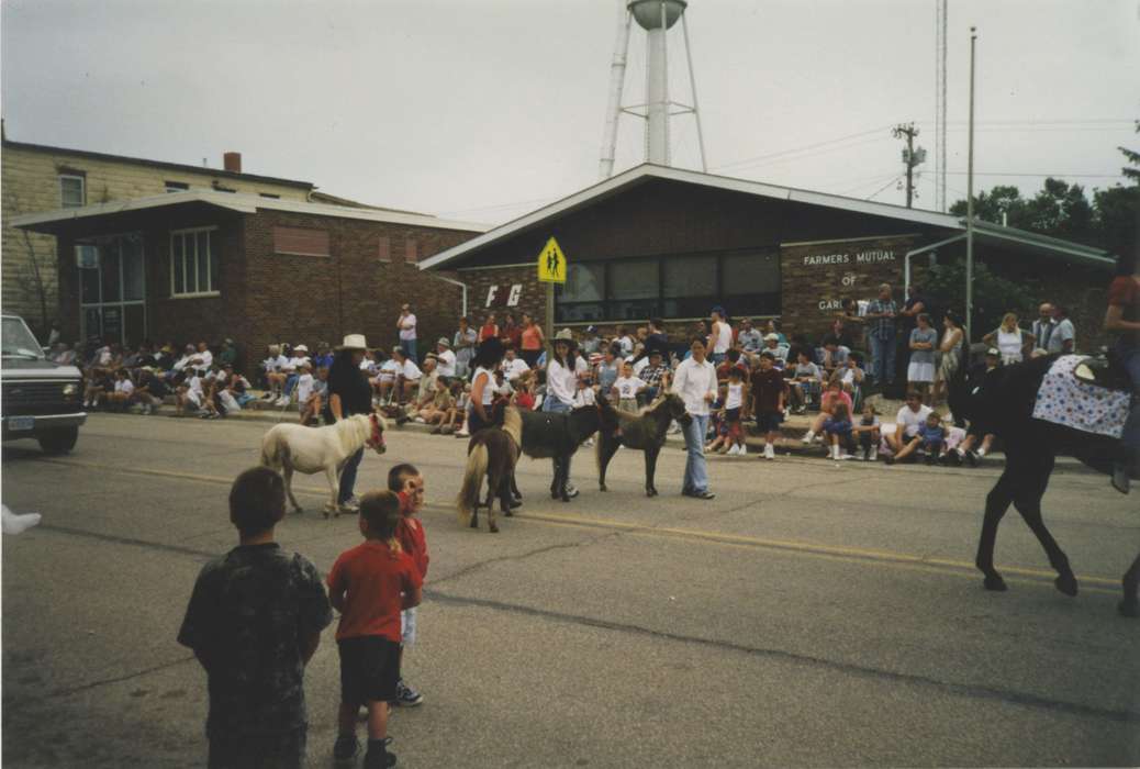 Cities and Towns, Fairs and Festivals, Laurie, Thompson, Animals, Clayton County, IA, Iowa History, parade, Iowa, history of Iowa, Main Streets & Town Squares, horse