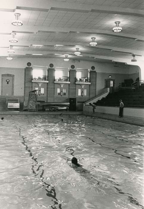 swimming pool, university of northern iowa, UNI Special Collections & University Archives, uni, Schools and Education, Iowa History, Cedar Falls, IA, Iowa, history of Iowa