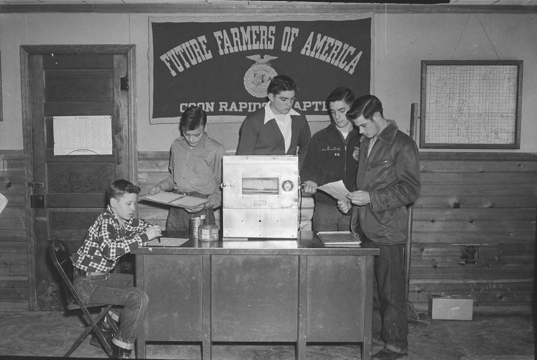 Portraits - Group, ffa jacket, Iowa, IA, United States, Photos, Schools and Education, flag, historic, Coon Rapids, seed, Civic Engagement, history, ia, Coon Rapids Enterprise, ffa