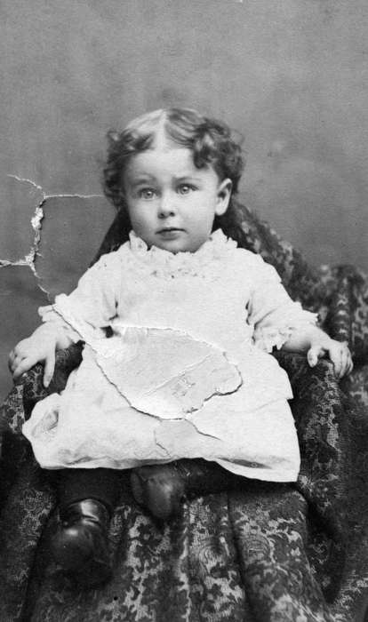 dress, toddler, Portraits - Individual, Children, Iowa, Iowa History, Shaw, Marilyn, history of Iowa, Webster City, IA