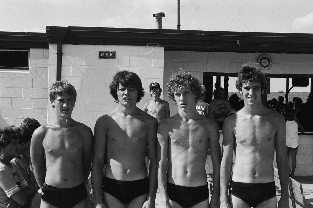 bathing suit, Coon Rapids, Coon Rapids Enterprise, Iowa, Portraits - Group, Photos, swim meet, Sports, historic, swimmer, United States, speedo, ia, history, swimsuit, IA