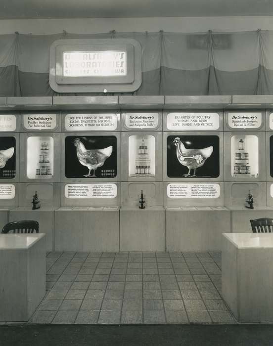 exhibit, Photos, signage, historic, Grout Museum of History and Science, United States, Iowa, jar, microscope, Black Hawk, bottle, Fairs and Festivals, ia, cattle congress, history, chicken, can, medicine, poultry, Waterloo, IA, display, national cattle congress