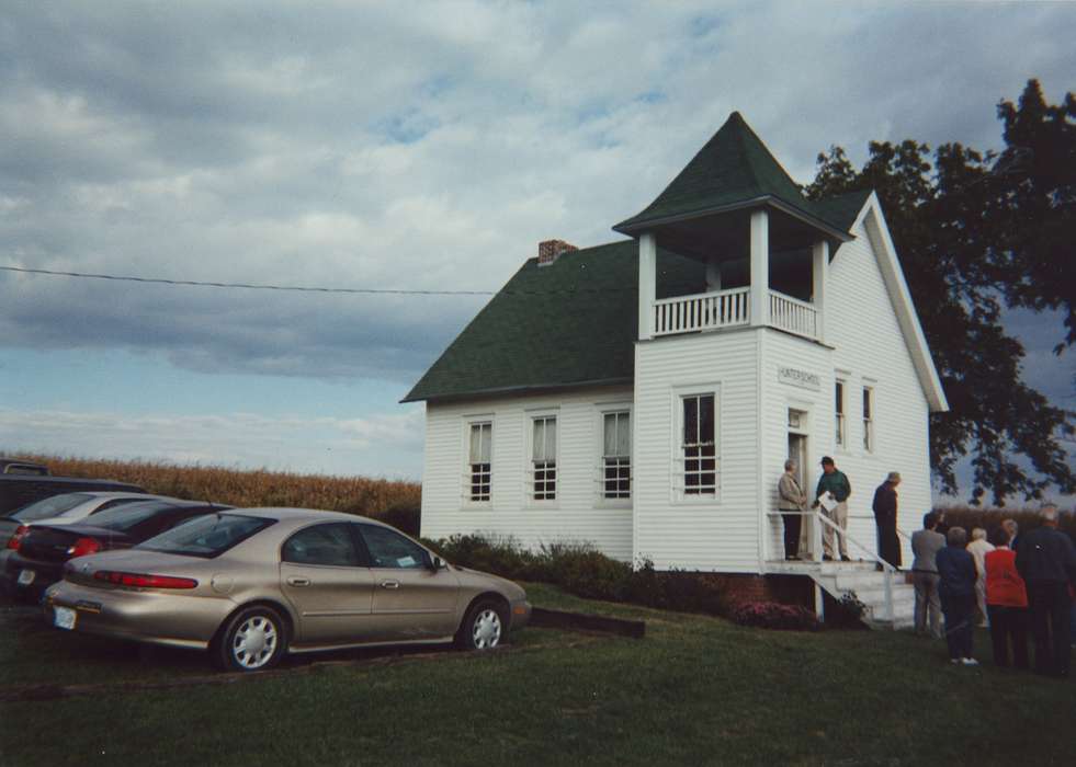 Iowa, cars, one room schoolhouse, Iowa History, history of Iowa, Randolph, IA, University of Northern Iowa Museum