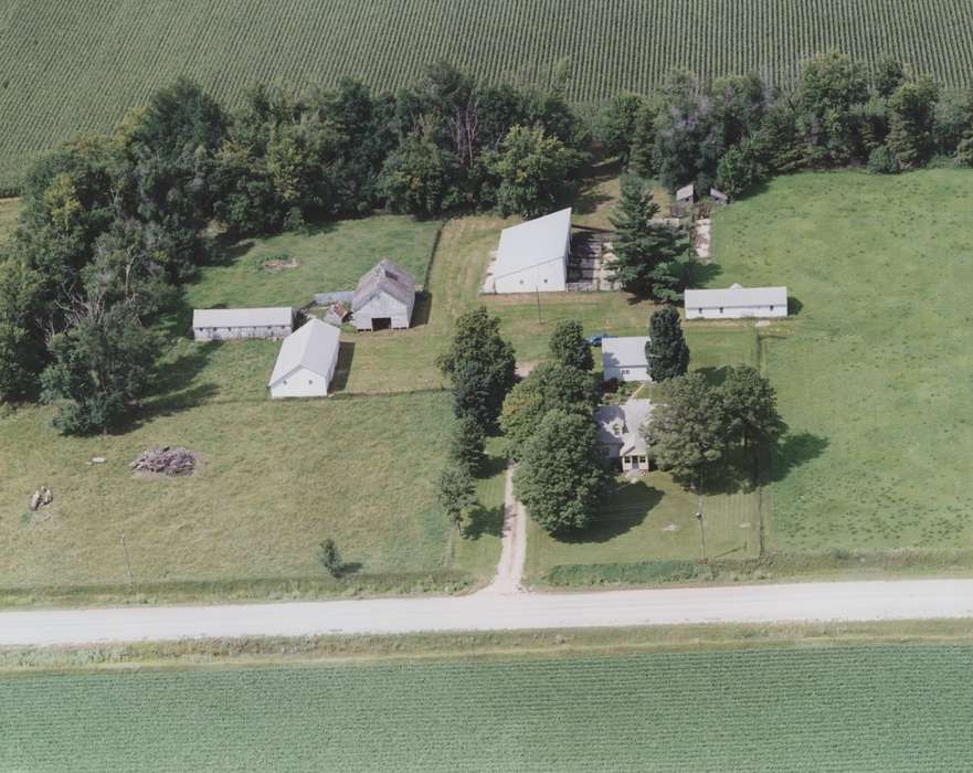 Aerial Shots, Vauthier, Elizabeth, Iowa, Iowa History, history of Iowa, Grundy County, IA, Farms