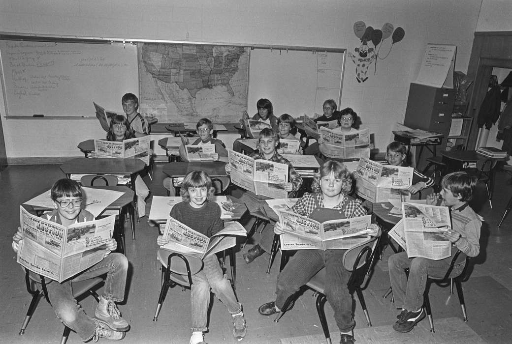 newspaper, Coon Rapids Enterprise, Coon Rapids, student, Iowa, Portraits - Group, historic, Schools and Education, United States, Children, ia, history, Photos, IA