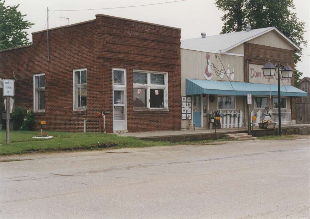 Photos, history, Landscapes, Businesses and Factories, business, correct date needed, Iowa, Waverly, Bremer, Waverly Public Library, store, United States, ia, IA, historic, trees