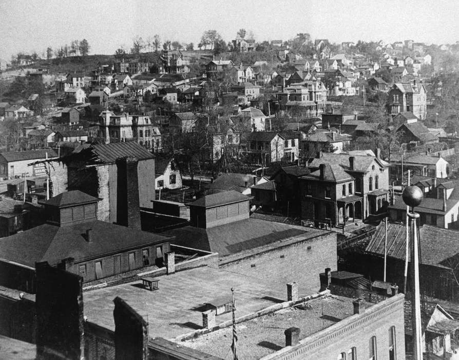 Aerial Shots, Iowa, Iowa History, history of Iowa, Lemberger, LeAnn, Ottumwa, IA, coal palace, Cities and Towns