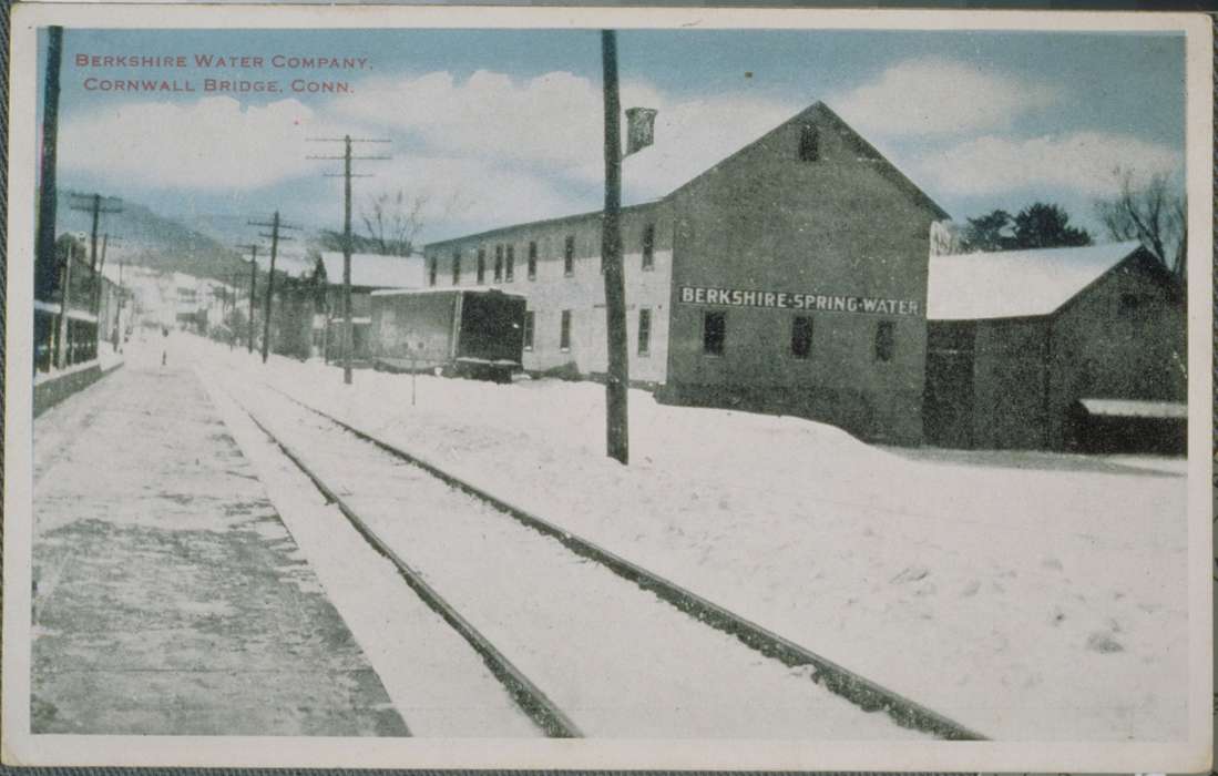 Iowa History, Litchfield County, CT, snow, Archives & Special Collections, University of Connecticut Library, history of Iowa, Iowa, railroad track