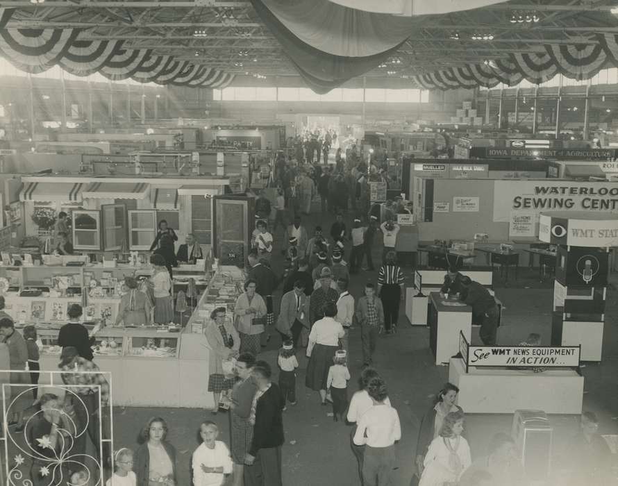 exhibit, Photos, historic, window, Grout Museum of History and Science, banner, United States, Iowa, Aerial Shots, Black Hawk, Fairs and Festivals, ia, cattle congress, history, crowd, Waterloo, IA, display, national cattle congress