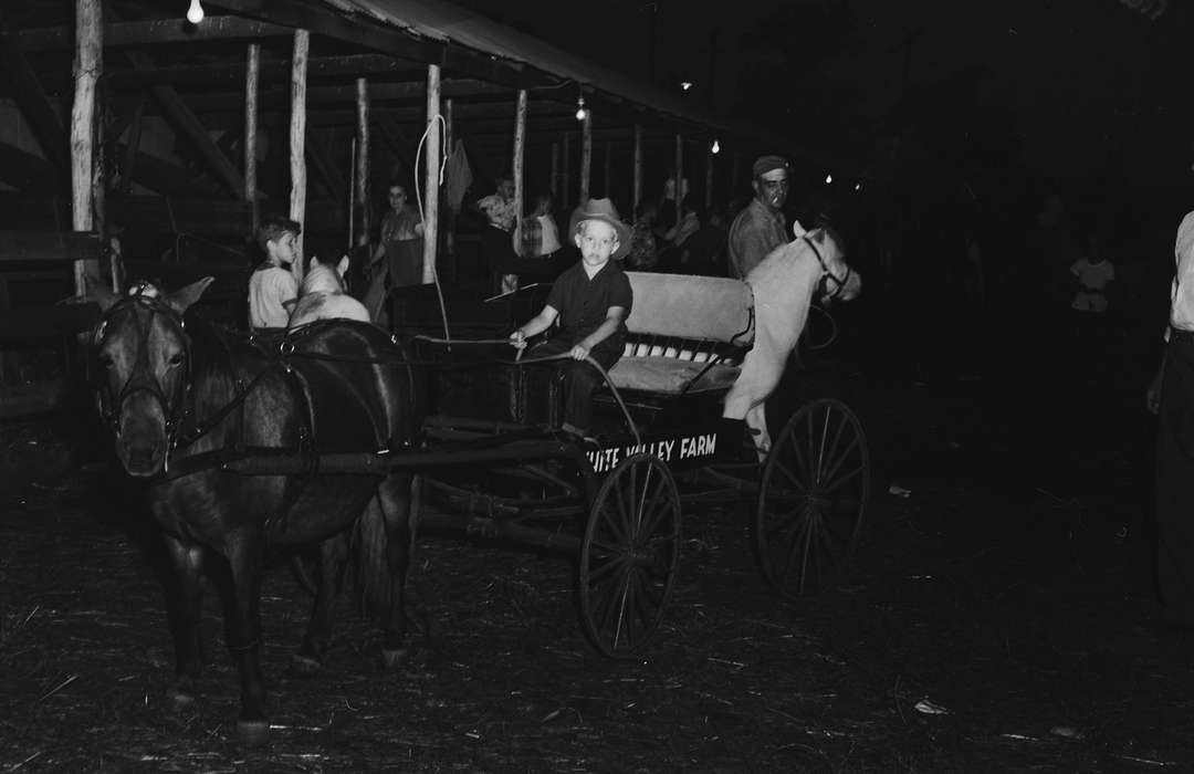 horse and cart, Iowa, IA, United States, stables, Photos, historic, Coon Rapids, Fairs and Festivals, history, Barns, Animals, ia, Coon Rapids Enterprise, Children, young boy, cowboy hat