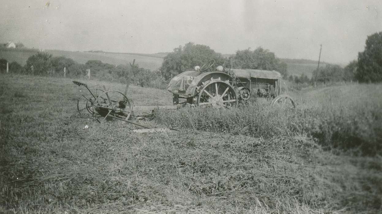 Iowa, Iowa History, Farms, Farming Equipment, Fredericks, Robert, tractor, IA, history of Iowa