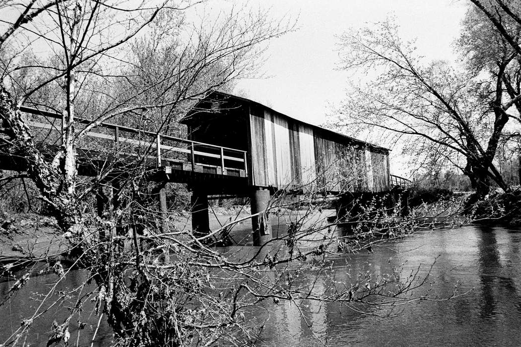 Landscapes, covered bridge, Lemberger, LeAnn, river, Iowa History, Lakes, Rivers, and Streams, history of Iowa, bridge, Iowa, Delta, IA