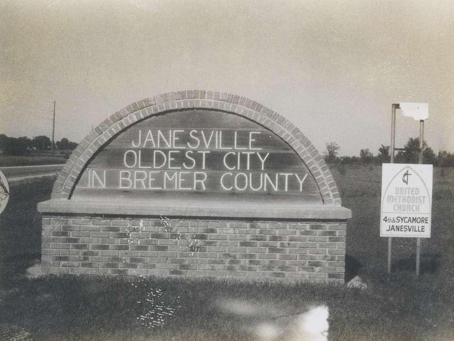 Iowa History, sign, Waverly Public Library, history of Iowa, Iowa, Cities and Towns