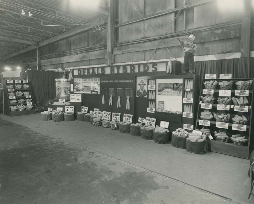 curtain, corn, basket, seed, Photos, historic, concrete floor, Food and Meals, Grout Museum of History and Science, United States, Iowa, signs, Black Hawk, Fairs and Festivals, ia, cattle congress, dekalb, history, Waterloo, IA, national cattle congress