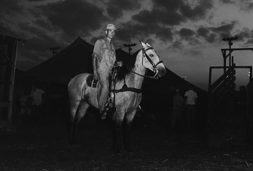 Iowa, IA, United States, flash, Photos, historic, Coon Rapids, Coon Rapids Enterprise, Fairs and Festivals, overalls, clouds, history, power lines, Animals, ia, sun hat, creepy