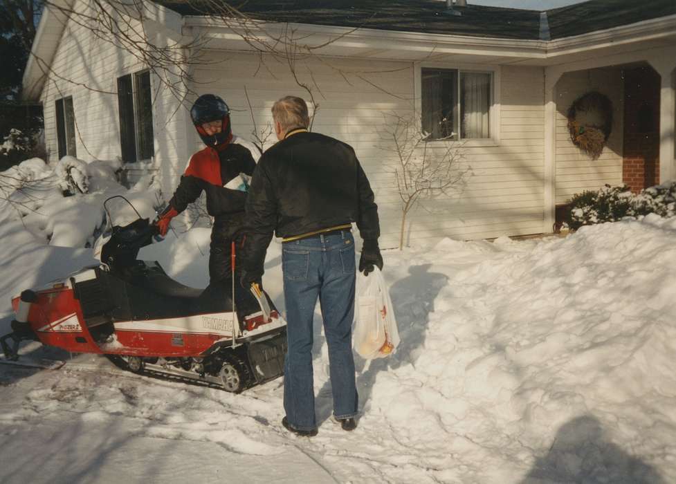 snowmobile, Donnellson, IA, helmet, history of Iowa, Iowa, Winter, Iowa History, Kearns, Kim, Motorized Vehicles, snow, yamaha