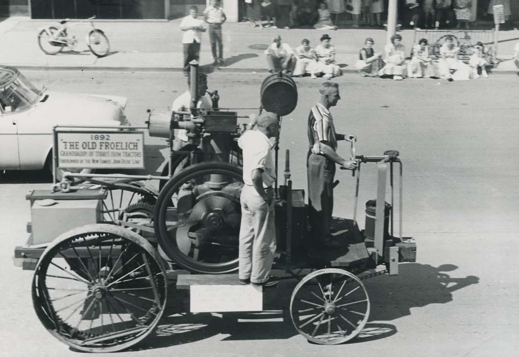 history of Iowa, Cities and Towns, Fairs and Festivals, Waverly Public Library, Iowa History, parade, Iowa, steam engine, Motorized Vehicles, Main Streets & Town Squares