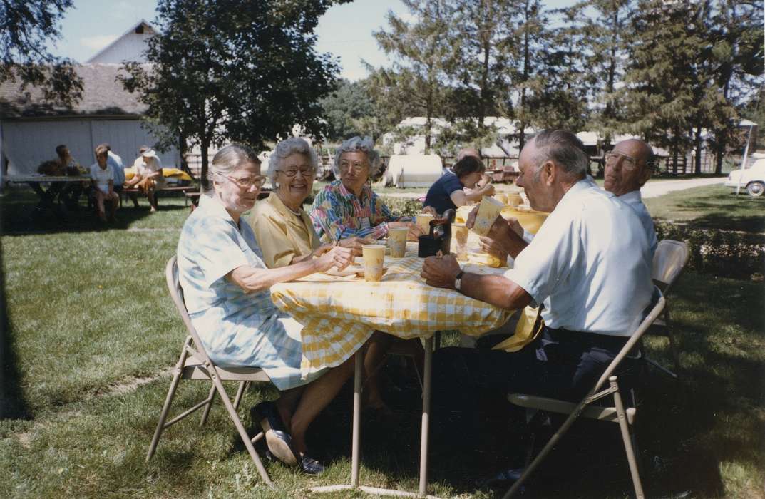 Food and Meals, farm, history, elderly, Photos, Outdoor Recreation, drink, Iowa, IA, United States, ia, car, food, historic, tablecloth, Letts, Farms, Comstock, Sara