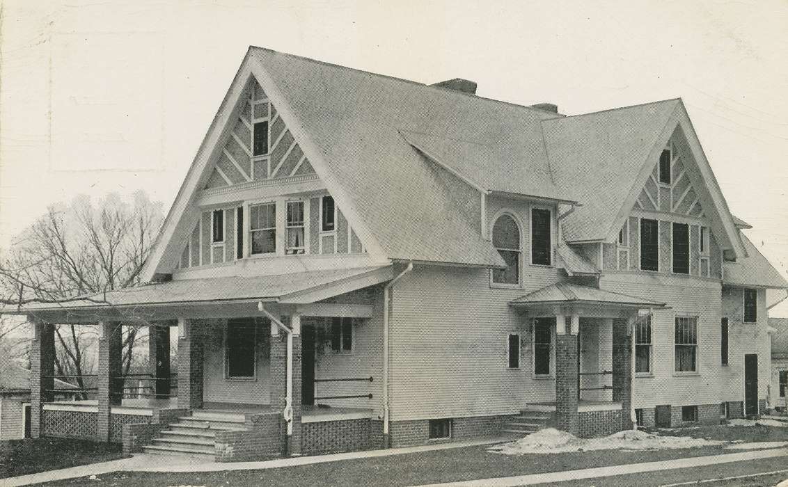 snow, porch, correct date needed, Homes, Cities and Towns, Coon Rapids Enterprise, brick
