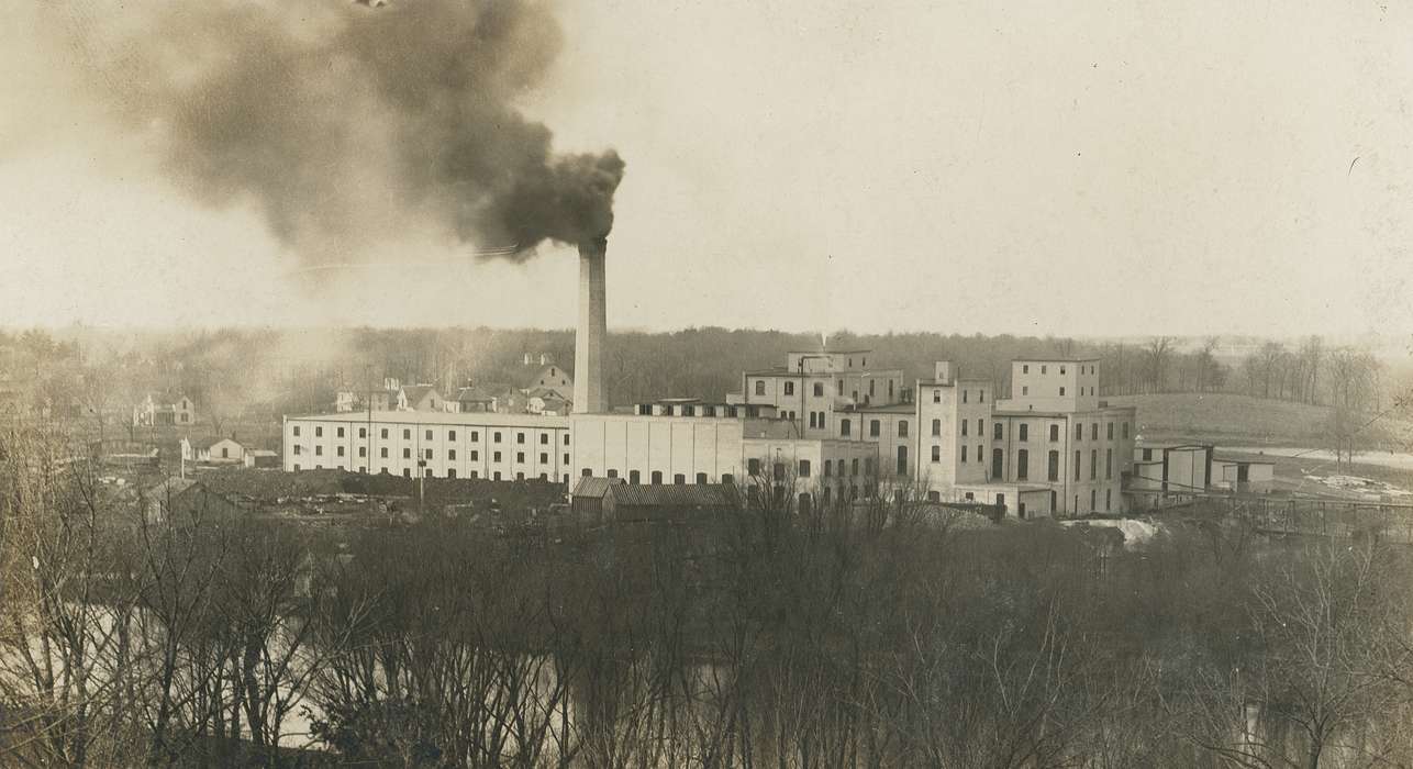 factory, Meyer, Mary, landscape, Businesses and Factories, smoke stack