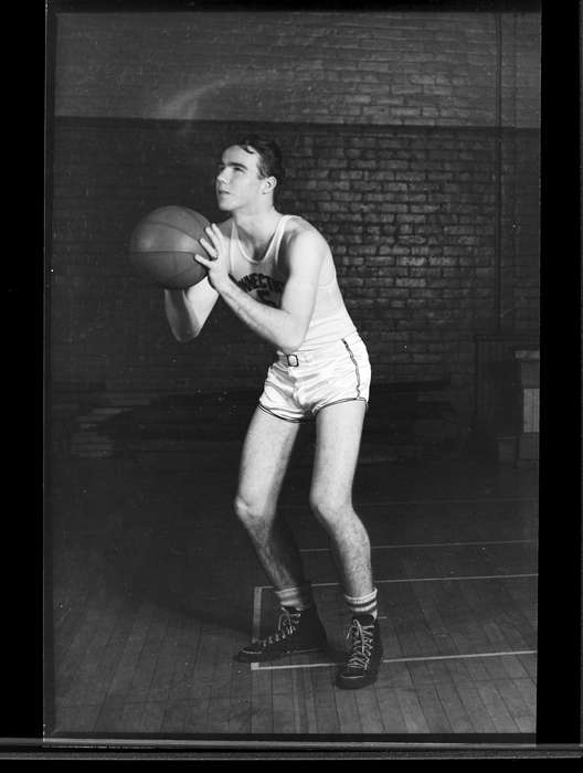 Iowa History, history of Iowa, basketball, Archives & Special Collections, University of Connecticut Library, Iowa, Storrs, CT