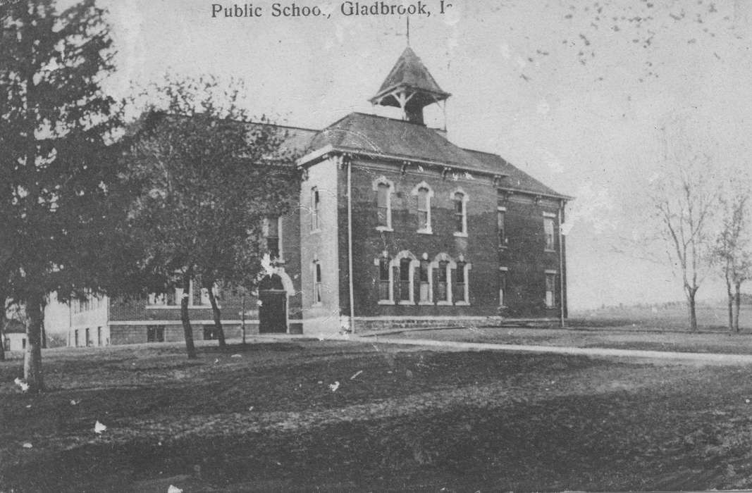 Iowa, Schools and Education, Gladbrook, IA, Iowa History, history of Iowa, Reinhard, Lisa, school, Cities and Towns