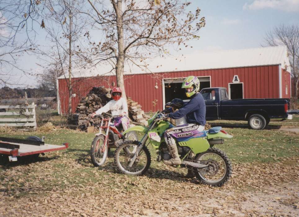 Donnellson, IA, motorcycle, Farms, Kearns, Kim, Outdoor Recreation, truck, Iowa History, Iowa, Motorized Vehicles, history of Iowa, dirt bike