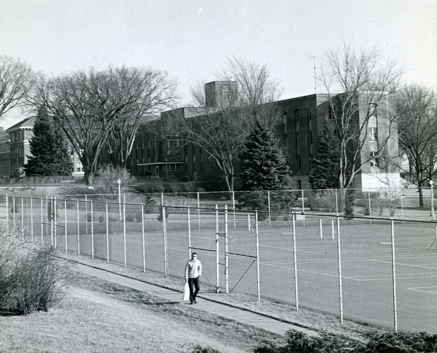 tennis, Cedar Falls, IA, Iowa, Schools and Education, university of northern iowa, uni, Iowa History, history of Iowa, UNI Special Collections & University Archives, dormitory