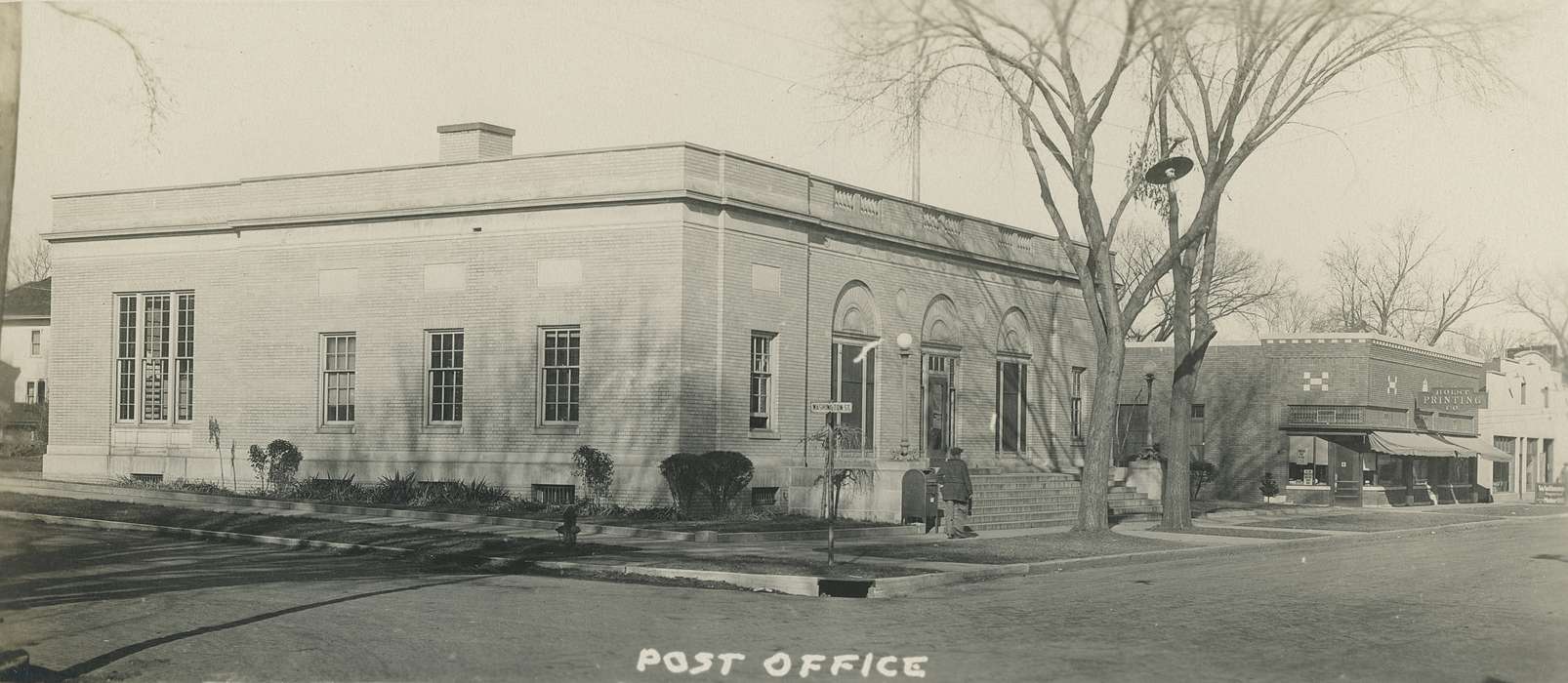 IA, City of Cedar Falls, Black Hawk, historic, Iowa, Cedar Falls, United States, street sign, ia, brick building, mailbox, Businesses and Factories, awning, Photos, history, post office