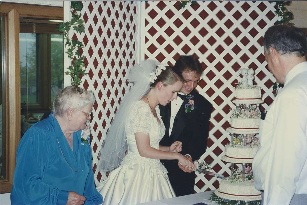 Adair, history, wife, Photos, groom, Iowa, IA, Greenfield, husband, United States, ia, wedding cake, historic, wedding, bride, Weddings, wedding reception, Comstock, Sara