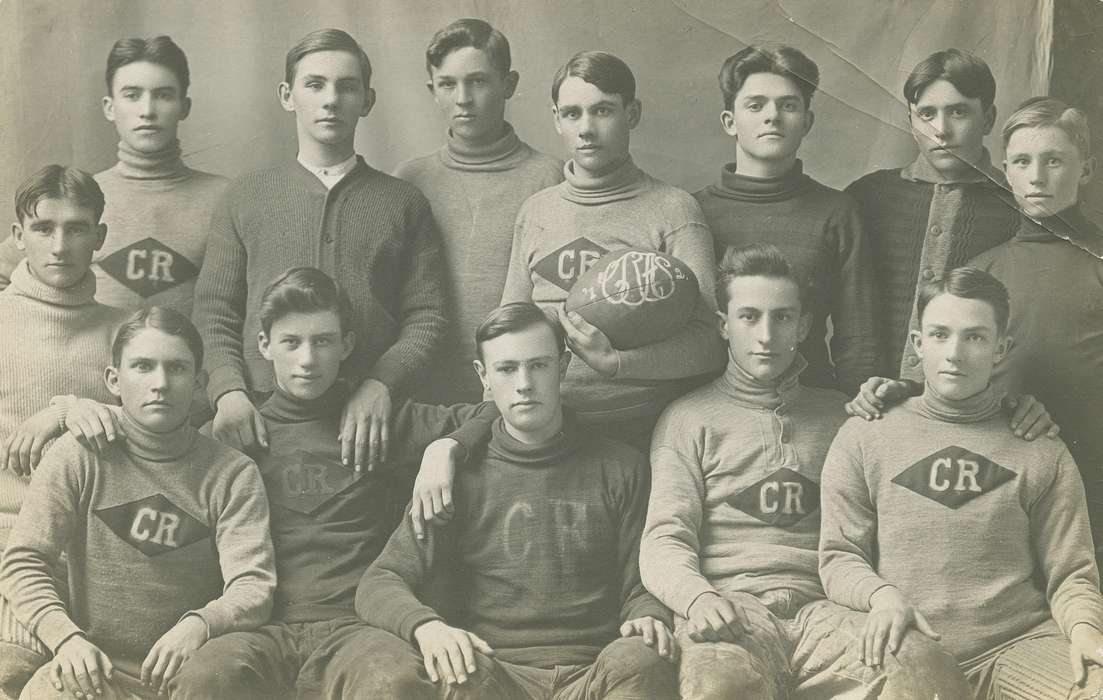 jersey, Cities and Towns, football, turtleneck, Portraits - Group, Children, uniform, Schools and Education, Sports, Coon Rapids Enterprise