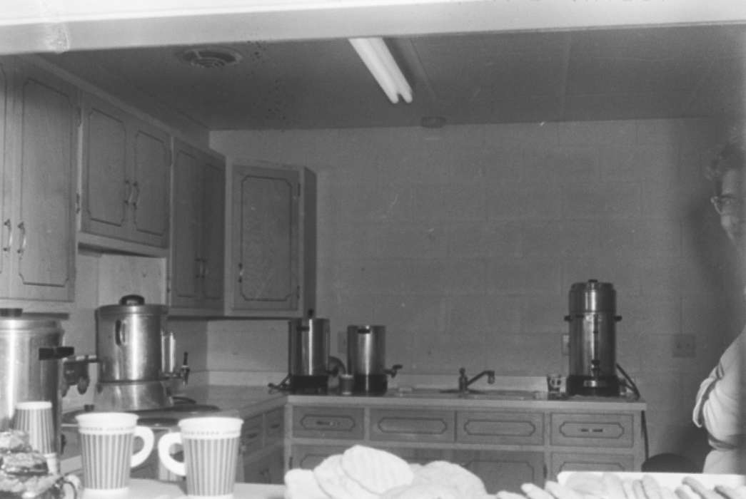 United States, history, ia, Photos, kitchen, woman, cabinet, Coon Rapids Enterprise, pots, historic, Iowa, sink, IA, mug, Coon Rapids, Homes, stove