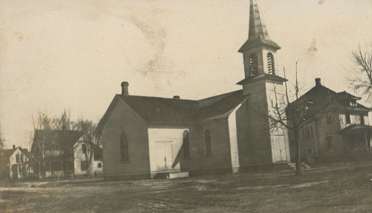 Religious Structures, chimney, church, Iowa History, Neessen, Ben, Iowa, IA, history of Iowa