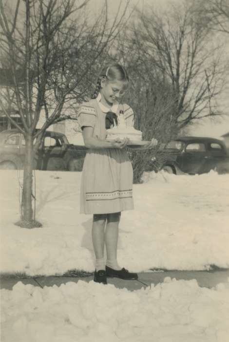 cake, Winter, Children, IA, history of Iowa, Iowa History, Dean, Shirley, Iowa