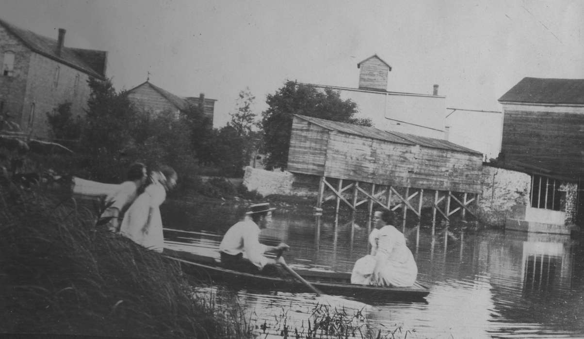 boat, pond, King, Tom and Kay, Iowa, Iowa History, Leisure, water, fun, history of Iowa, Fairbank, IA, Lakes, Rivers, and Streams