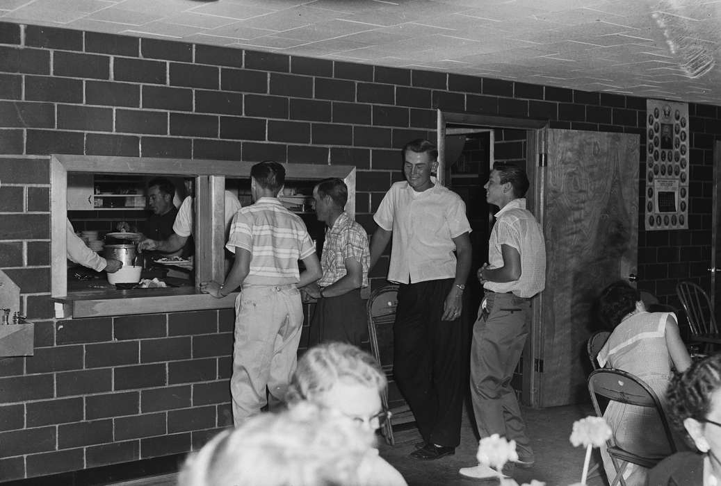 IA, men cooking, historic, Coon Rapids, Fairs and Festivals, Families, men, Religious Structures, smiles, kitchen, Leisure, Iowa, United States, Food and Meals, Photos, history, ia, Coon Rapids Enterprise, Children