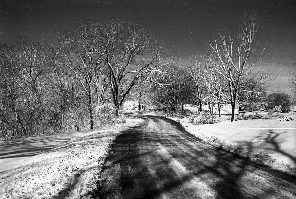 Iowa, road, house, Winter, Iowa History, history of Iowa, Landscapes, Lemberger, LeAnn, Ottumwa, IA, Cities and Towns, snow