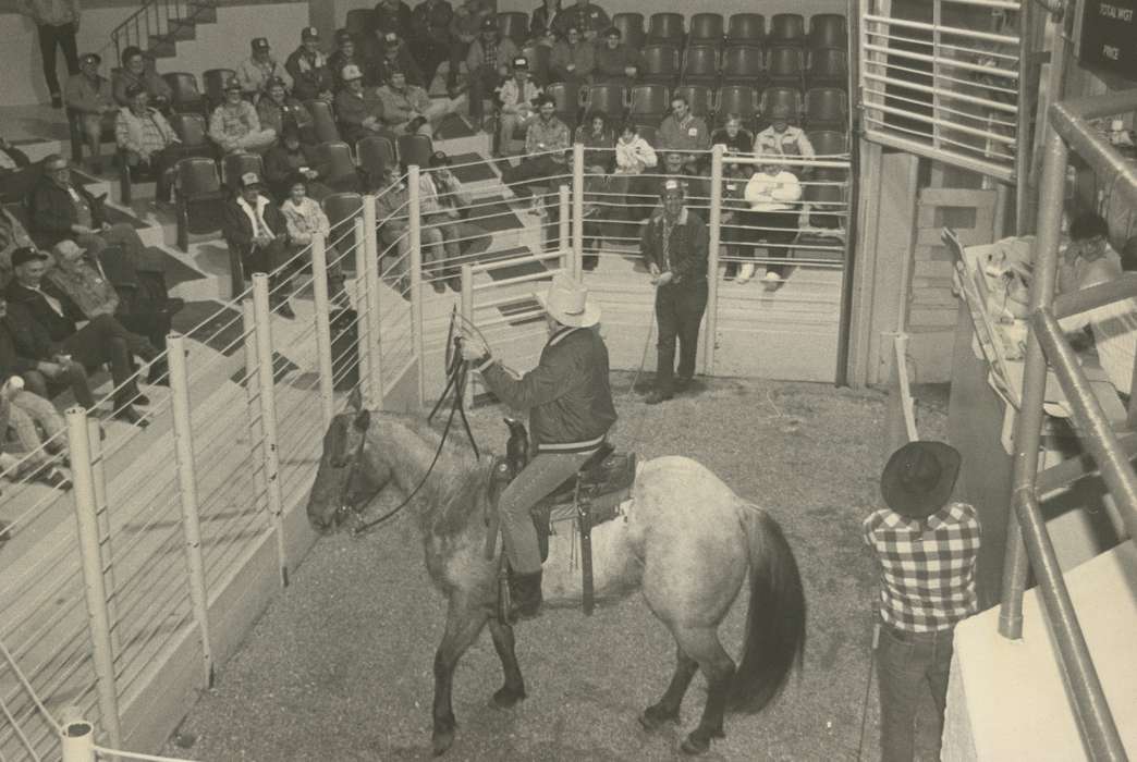 fence, cowboy hat, Animals, hat, correct date needed, saddle, horseback, Waverly Public Library, Iowa History, Waverly, IA, Iowa, horse, history of Iowa, Entertainment, people